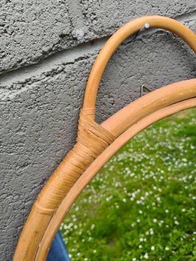 Rattan/Bamboo Round Mirror