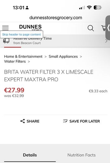 Brita Maxtra Pro water filters x 3