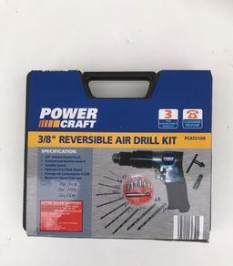 3/8" reversible air drill kit by power craft