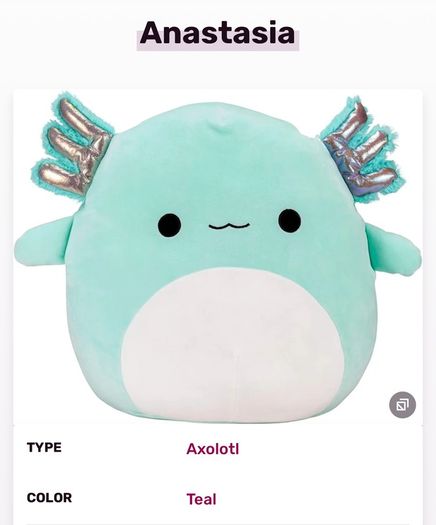 Squishmallow - Anastasia the Axolotl