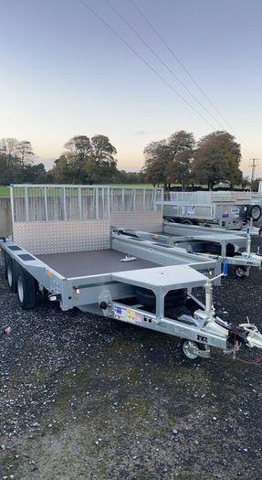 Full range Ifor Williams plant trailers in stock