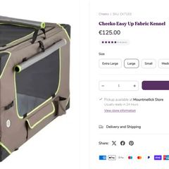 Portable crate/kennel - large