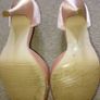 Jenny Packham pink jewel peep toe satin shoes Image 5