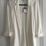 BRAND NEW Ladies White Blazer with Belt: Size 8 Image 2