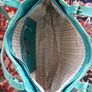 Turquoise Leather Tote, 16.5" x 12" Image 2