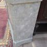 Vintage Hand-Painted Cabinet with Marble Top French Style Hall Storage Unit Image 4