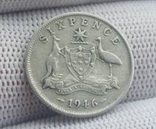 Australian silver 6d