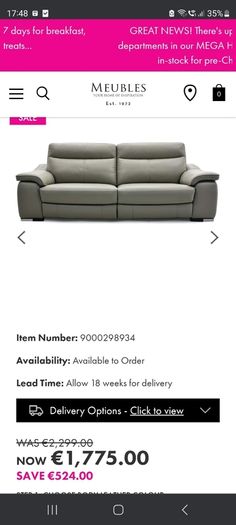 3.5 seater electric leather sofa
