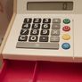 Solar powered wooden toy cash register (1501) 1 Image 4
