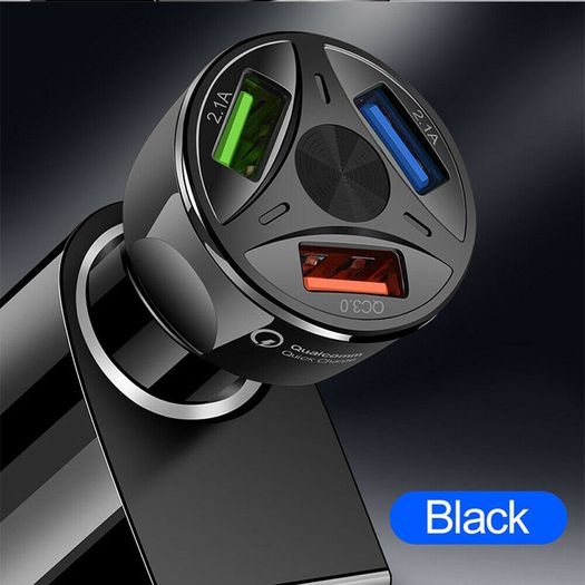 QC 3.0 Car Triple USB Phone Quick Charger 30W (Brand New/Warranty)