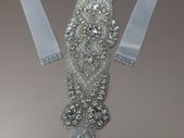 Bridal Crystal and Pearl Sash