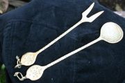 Vintage Decorative Bras Spoon and Fork