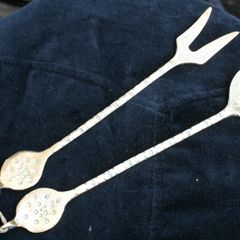 Vintage Decorative Bras Spoon and Fork