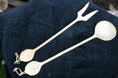 Vintage Decorative Bras Spoon and Fork