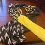 SAMOON scarf in black with yellow and white Image 4