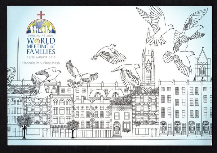 2018 Ireland World Meeting of Families 21-26 August 2018 Phoenix Park Final Mass issued by An Post postcard Mint