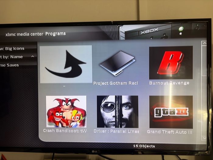Xbox Original modded XBMC