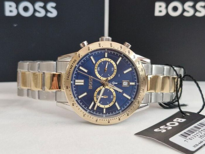 BOSS Men's Allure (44mm) Blue Dial / Two-Tone Stainless Steel Bracelet  1514163