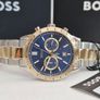 BOSS Men's Allure (44mm) Blue Dial / Two-Tone Stainless Steel Bracelet  1514163 Image 8