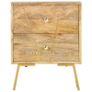 Bedside Cabinet 40x30x50 cm Solid Mango Wood Image 4