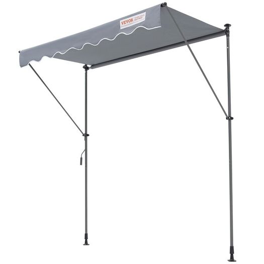 Balcony awning 3x1.2m folding arm awning height adjustable from 2.2 to 3.1m clam