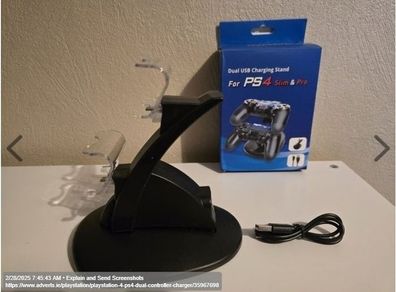 Playstation 4 (PS4) Dual Controller Charger