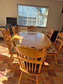 Dining table and chairs