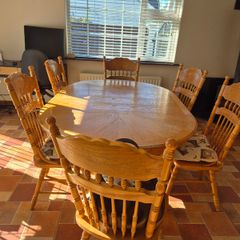 Dining table and chairs
