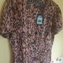 Womens DIESEL shirt blouse Sierra top blush leopard Size L large Brand new BNWT Image 7