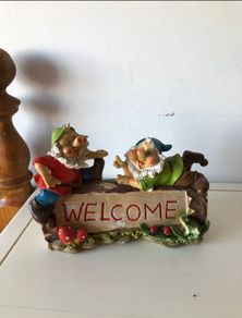 Gnome welcome ornament