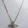 Silver Plated Equilibrium Necklace and a decorative cross length 18" - 4,6g Image 2