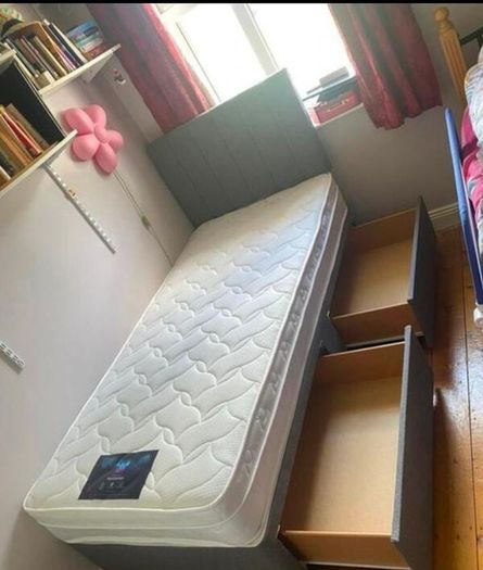 New Stylish single ,Double 4ft, 4ft6, King 5ft And 6ft Superking Sizes Divan Beds Instock. Drawers And Optional Tufted Mattresses Available. Free Delivery