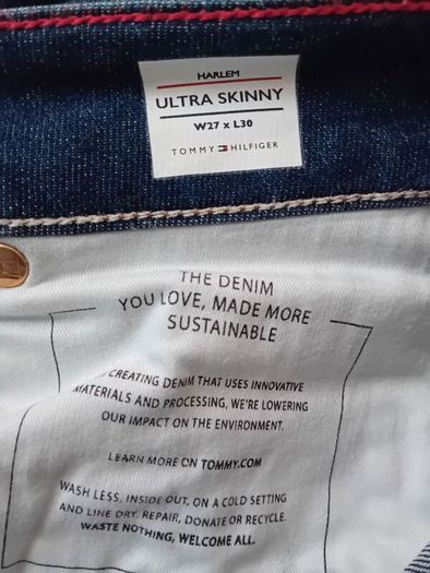 Tommy Hilfiger - Harlem High Rise Skinny Jeans - Blue - W27 L30 - RRP 100