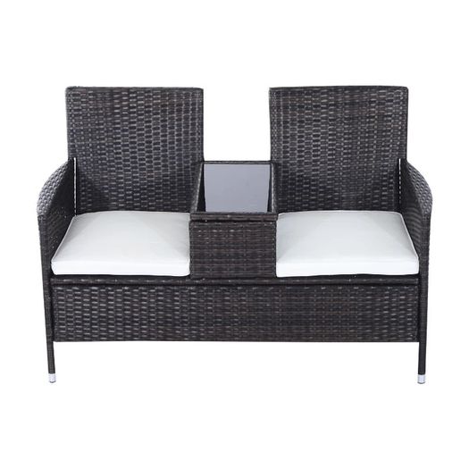 NEW SALE Rattan Chair Furniture Set W/ Middle Tea Table-Brown (FREE SHIPPING)