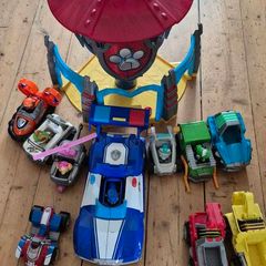 Paw patrol Dino Tower, 2 revup cars, Chase transforming car