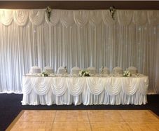 wedding backdrop (ivory)