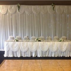 wedding backdrop (ivory)