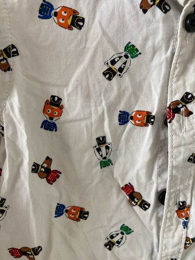 Animal patterned long sleeve shirt 3-4 years