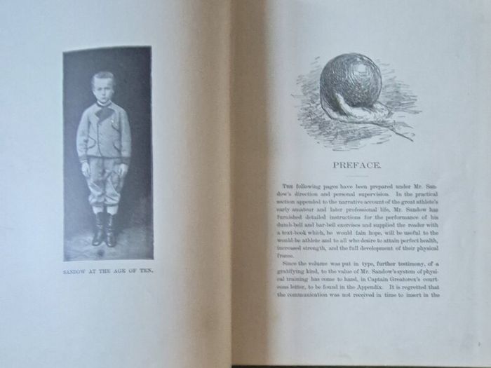 Sandow's On Physical Training. G. Mercer Adam. A. Casarin. Victorian, Physical Culture, Bodybuilding, Strongman, Gymnastics, Weightlifting, Dumbbells, Anatomy, Exercise Manual, Human Form, Photography, Antiquarian, Rare Edition, Gale Polden, London.