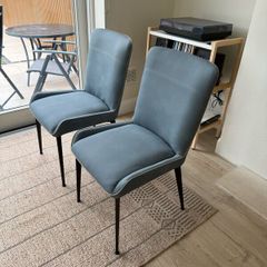 Dylan Dining Chairs - set of 2 in blue / grey