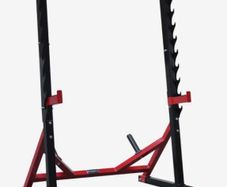 squat rack and bench