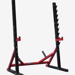 squat rack and bench