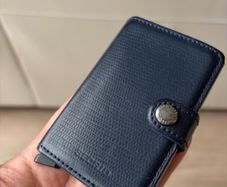 Secrid Blue Leather Wallet