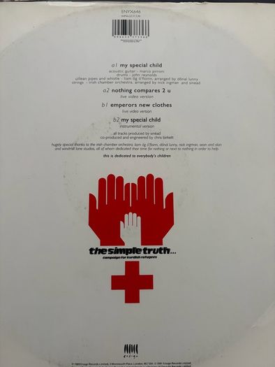 Sinead O'Connor My Special Child Original UK 12 Vinyl