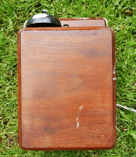Antiques  Oak Telephone Box, Bell Set