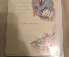 Confirmation card for boy
