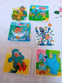 Vintage set of  Sesame Streets Stickers