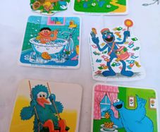 Vintage set of  Sesame Streets Stickers
