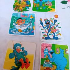 Vintage set of  Sesame Streets Stickers