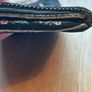 Vintage Black Clutch Purse / Evening Bag with Petite Point Flowers Image 9